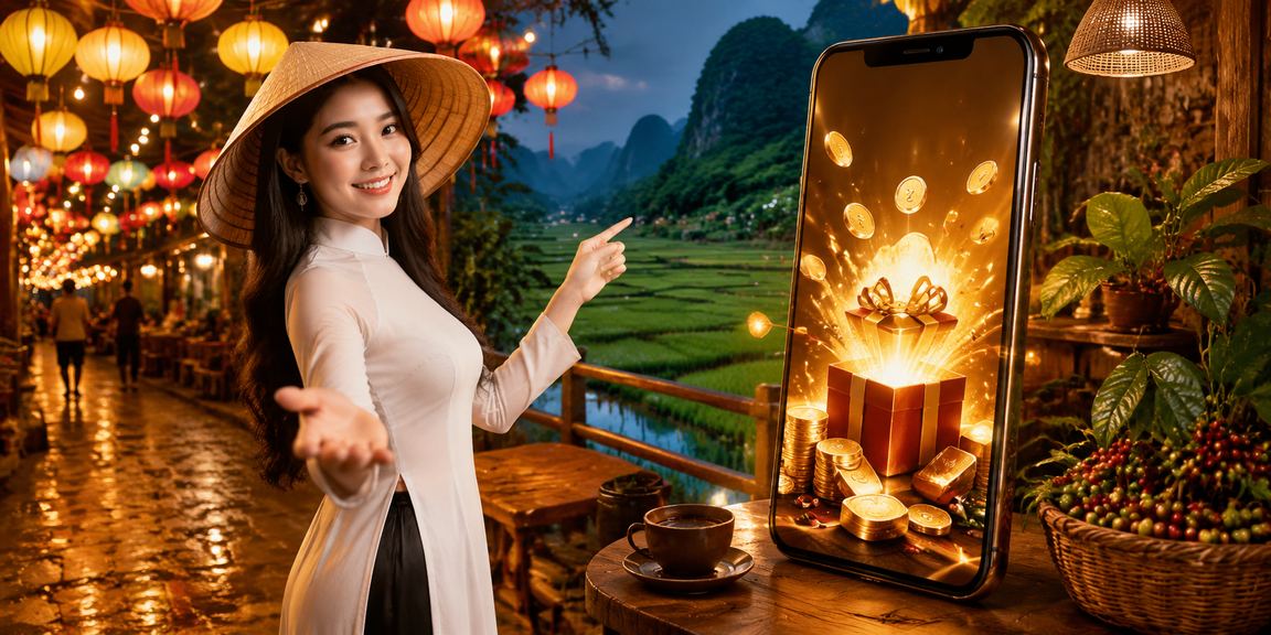 Ninh Bình với hình ảnh cà phê và tiền thưởng nạp thưởng